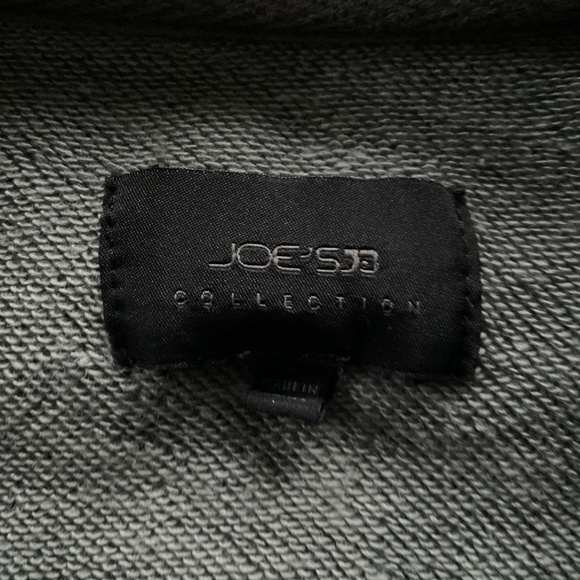 Joe's Collection Women Distressed Sweatshirt Sz S Gray Side Zip Grunge Rebel Y2K - Picture 3 of 10